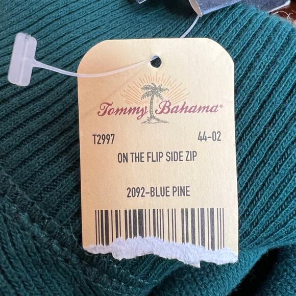 TOMMY BAHAMA On The Flip Side Zip Reversible Sweater Men's Size Large - Picture 10 of 11